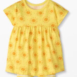 Hanna Andersson Yellow Sunshine Print Cotton Dress. Size 6-12 months
